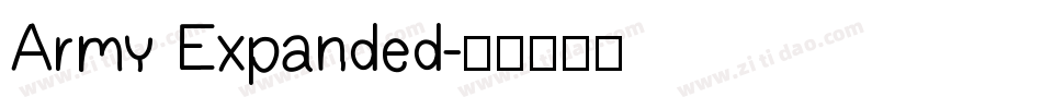Army Expanded字体转换